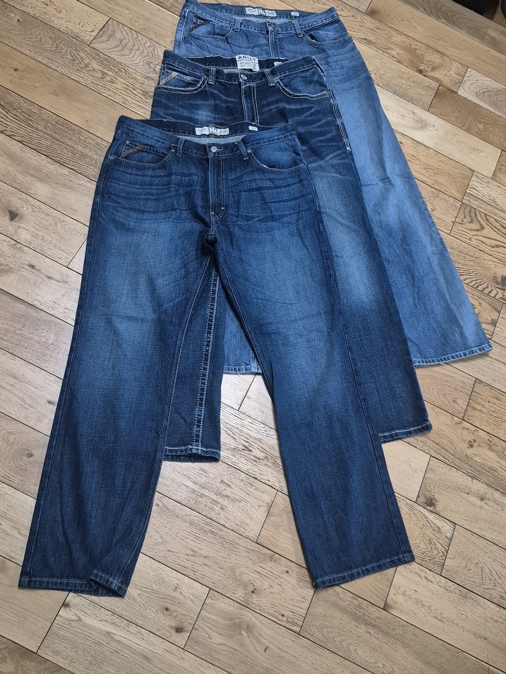 Lot of 3 Ariat M4 Men’s Jeans 36x34 Relaxed Boot Cut Western Cowboy Denim